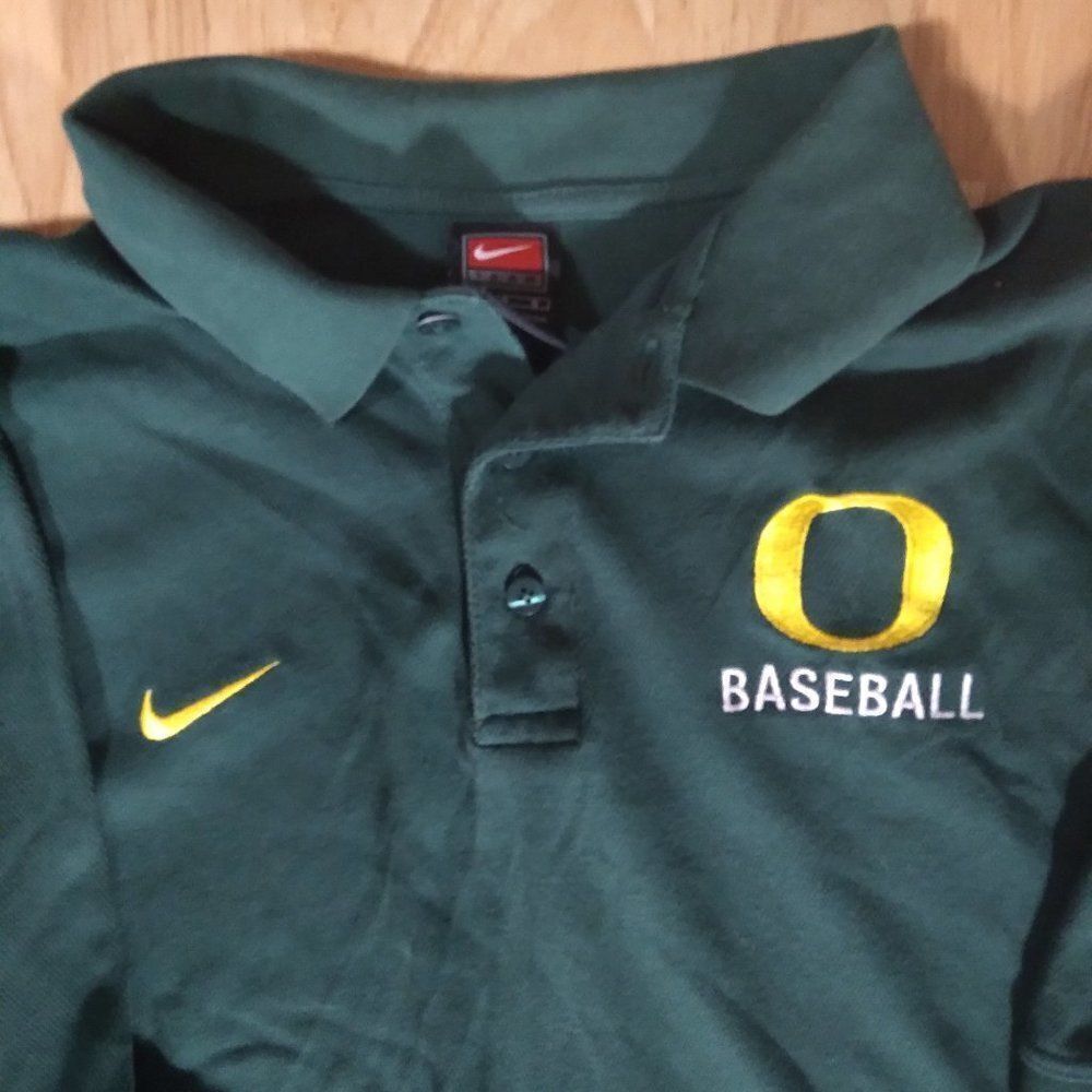 Vintage Nike Oregon Ducks Baseball Polo Shirt